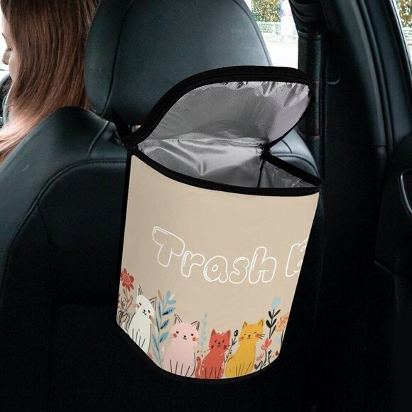 Cat Car Trash Bin, Cat Trash Bin, Trash Bin for Car, Cool Trash Bin - Picture 4 of 5